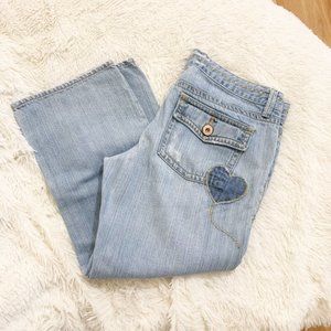 SOLD❗️Y2K Patchwork Capri Denim Jeans  8